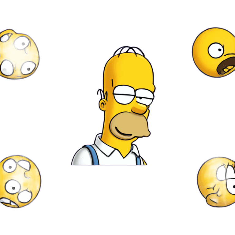 Homer Simpson smug smile emoji