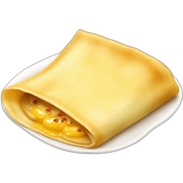 Taiwanese egg crepe. emoji