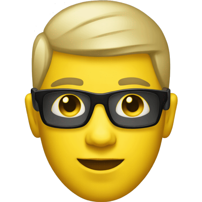 dj vinyl guy with yellow skin emoji