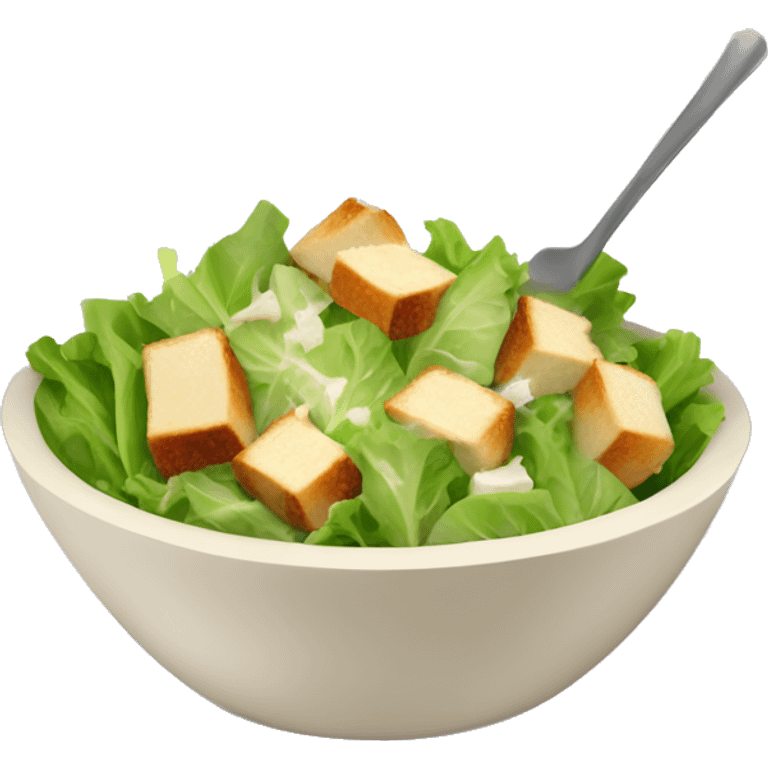 caesar salad in a bowl emoji