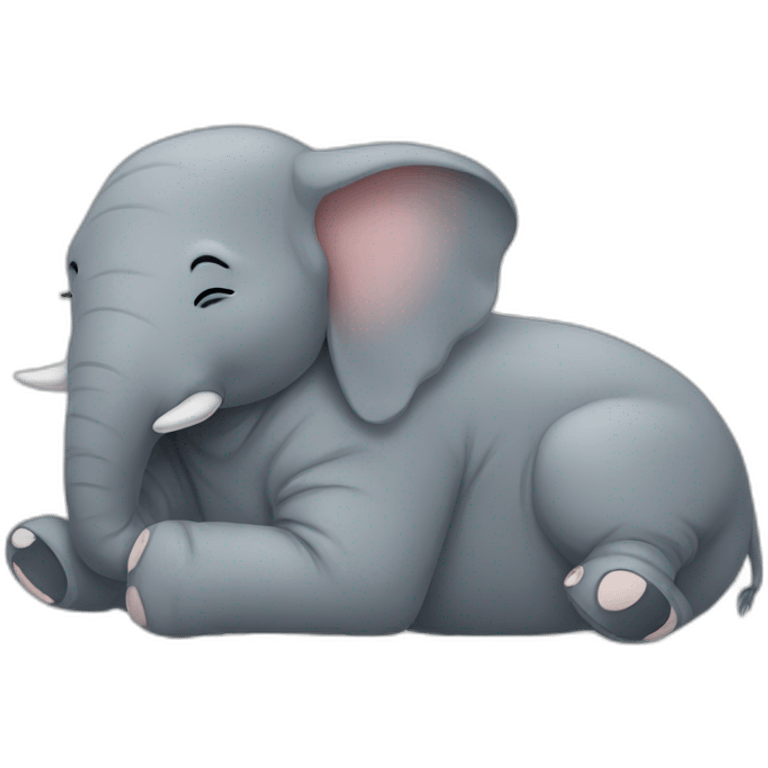 Elephant-sleeping emoji