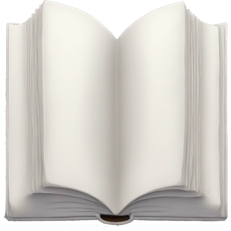 closed book, white cover, standing emoji