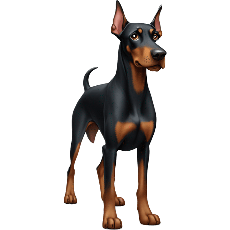 Doberman standing emoji