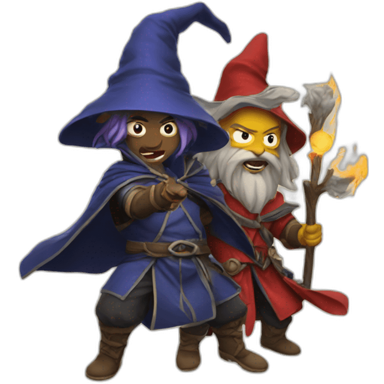 wizards fighting emoji