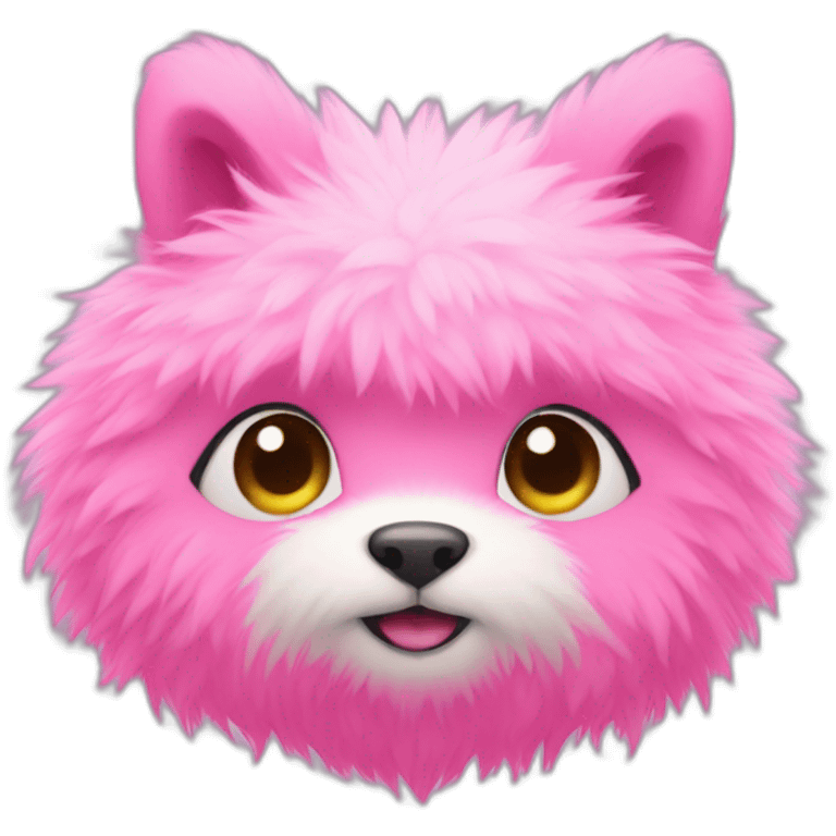 Pink cute furry creature emoji