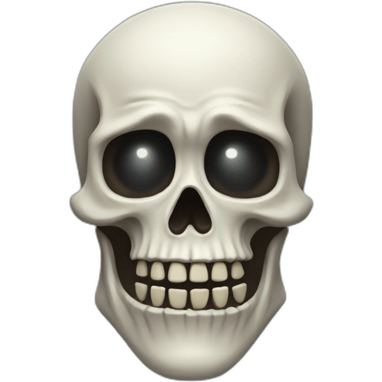 scary skeleton emoji