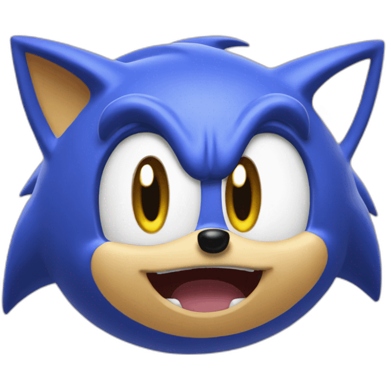 Sonic - mewing emoji