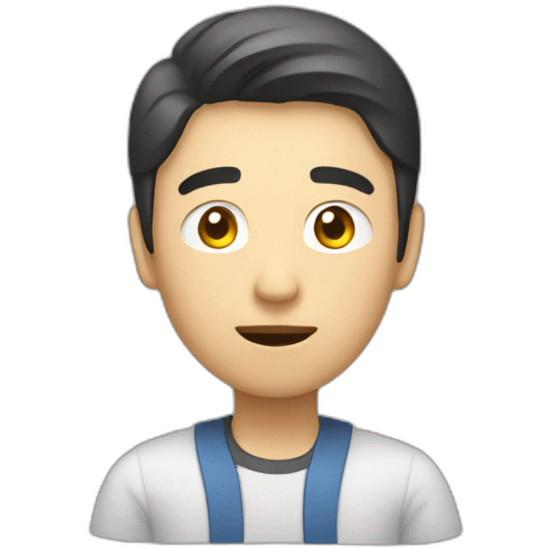 asian-programmer-checking-issues emoji