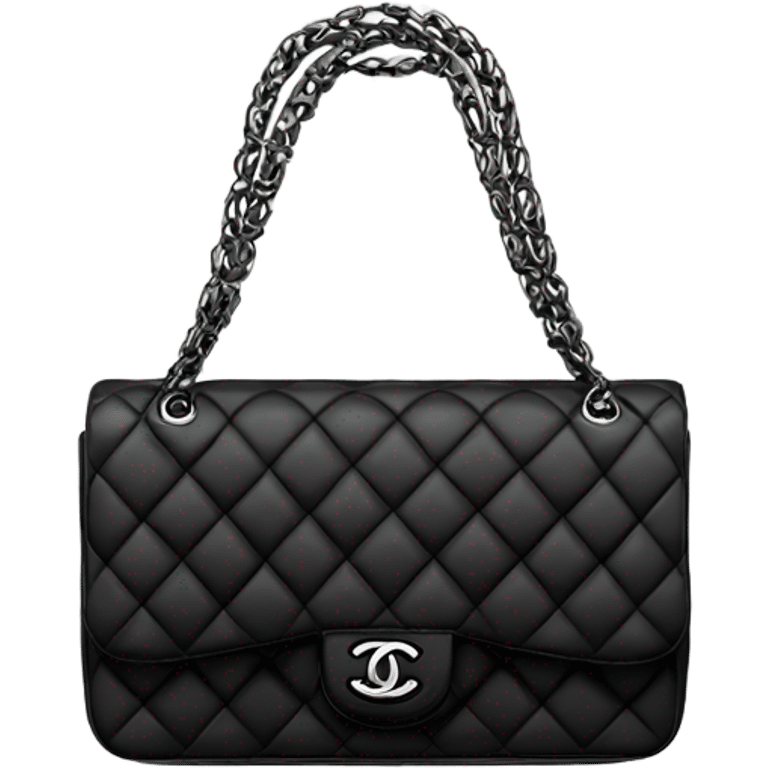 Chanel bag  black ￼ emoji