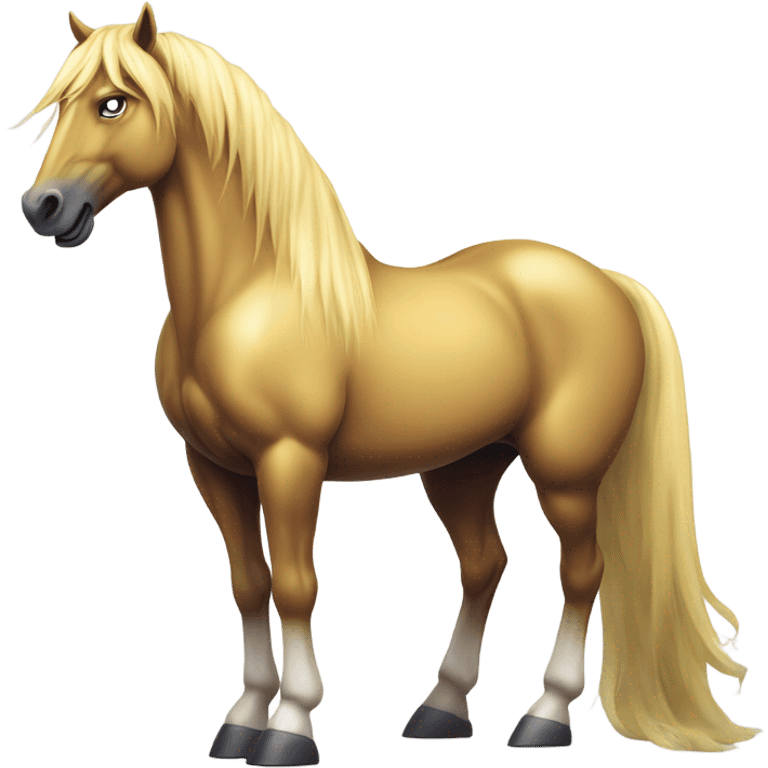 Yellow horse emoji