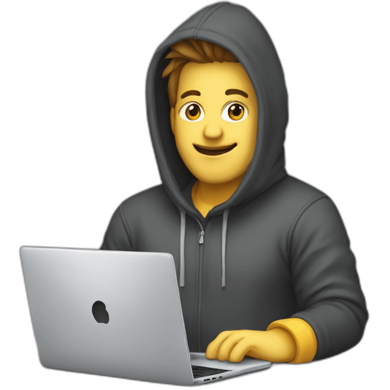 software-engineer-man-hoodie-laptop emoji