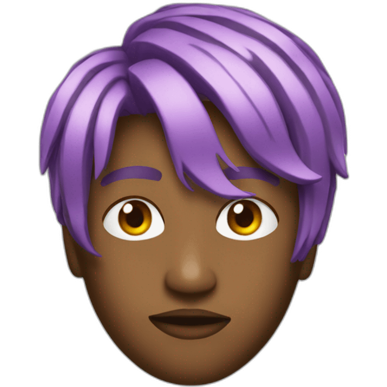 Juice WRLD with bicolor hair emoji