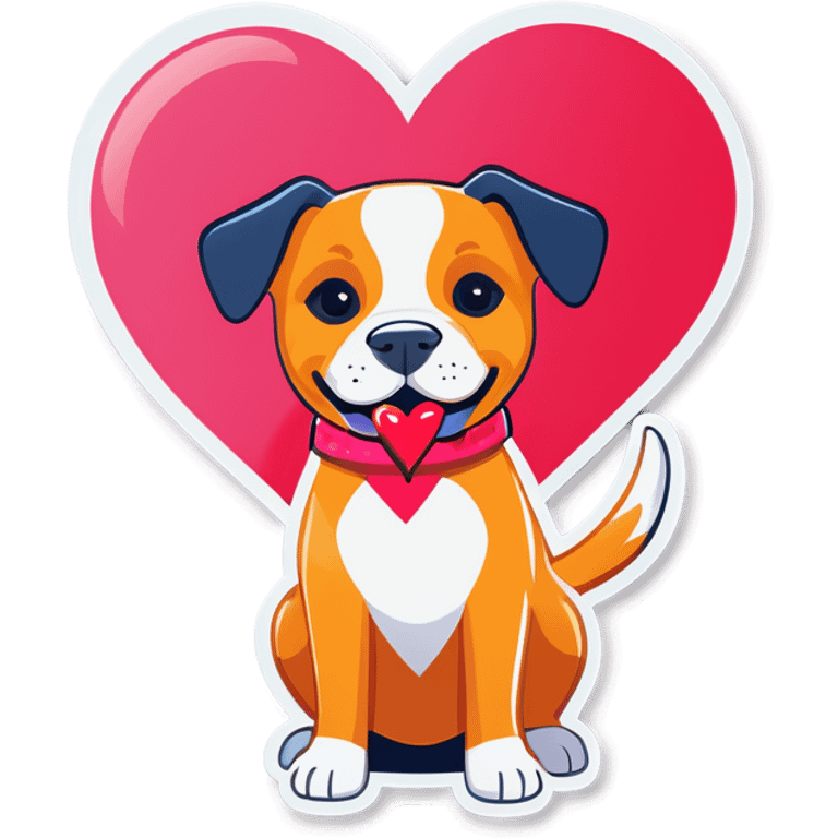 Dog valentine’s  emoji