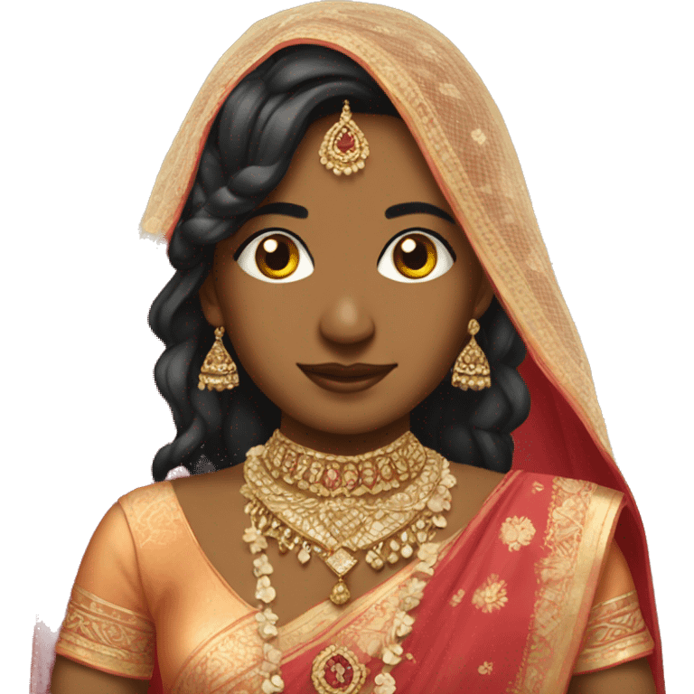 Indian girl wedding emoji