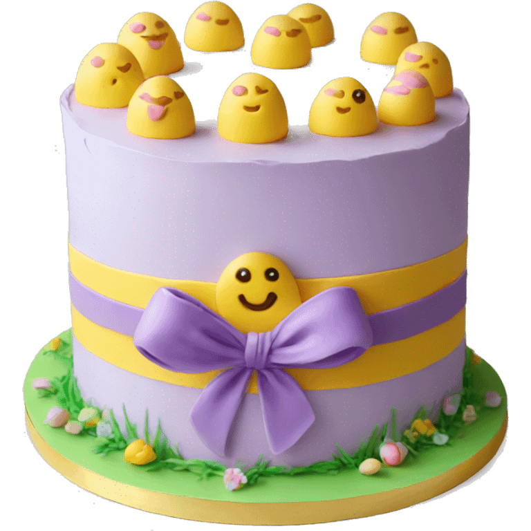 cake, Easter emoji