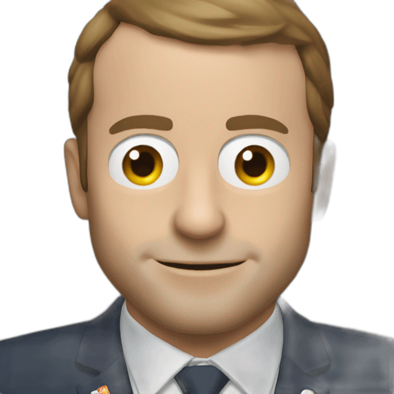 Macron qui fait du surf emoji