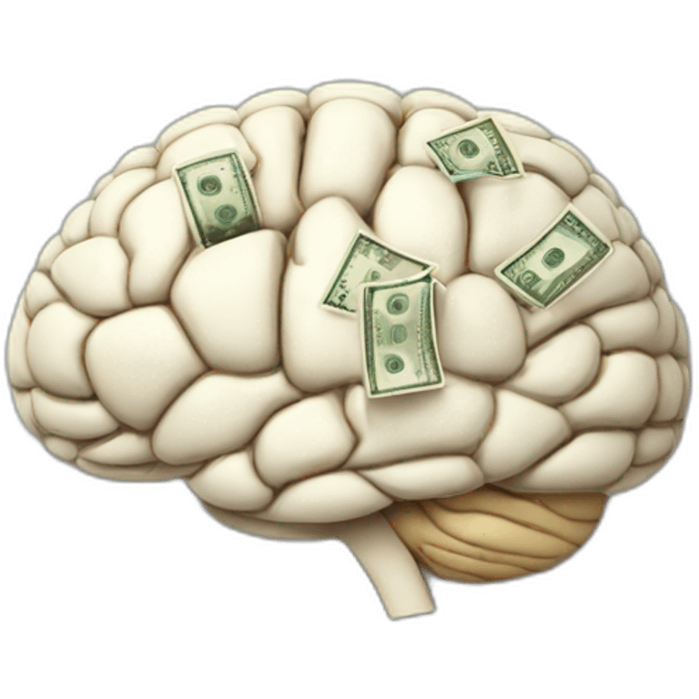 brain with money emoji