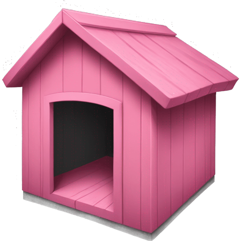 Vacant pink dog shed emoji