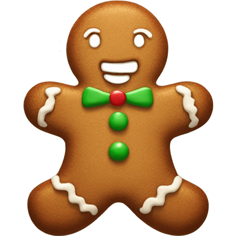 Gingerbread man emoji