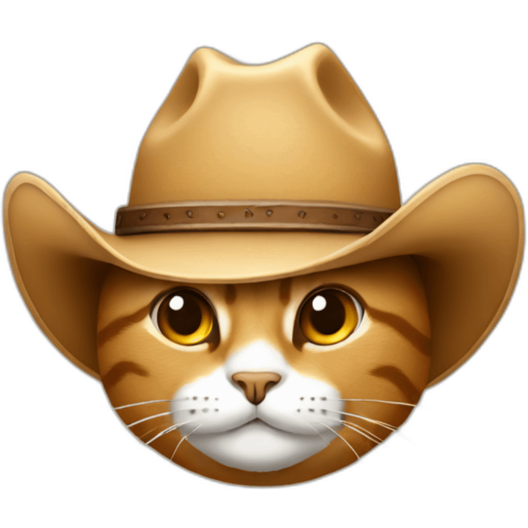 Cat with cowboy hat emoji