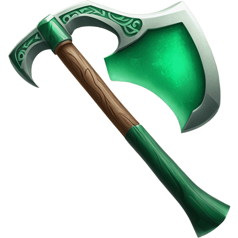 Emerald Axe emoji