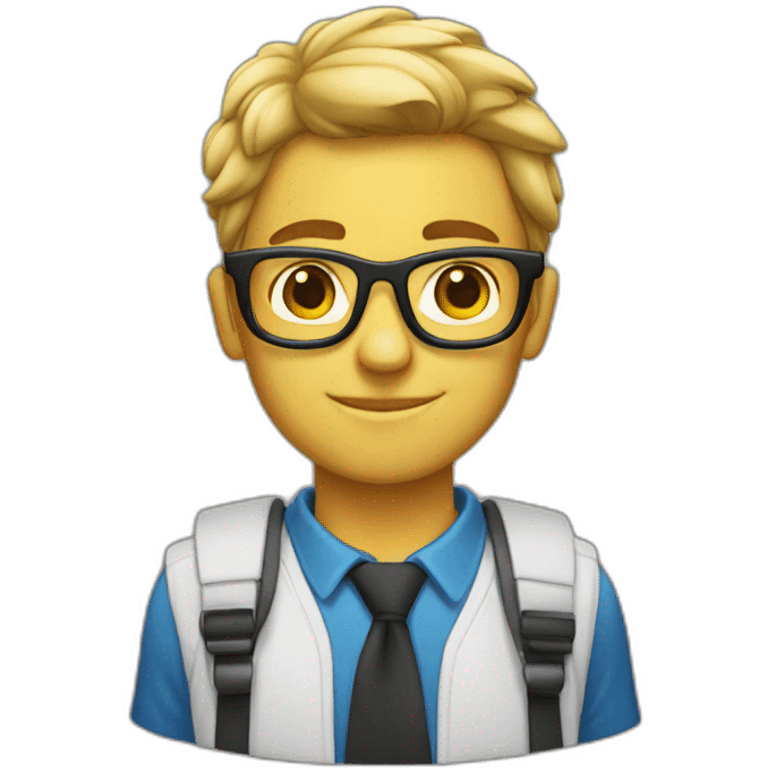 Nerd in emoji