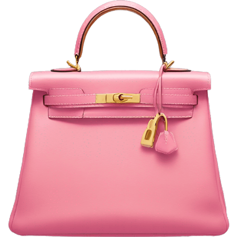 Hermès pink Kelly bag emoji