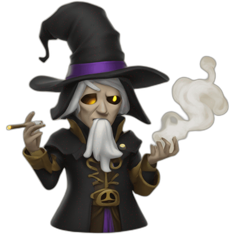 a warlock smoking emoji