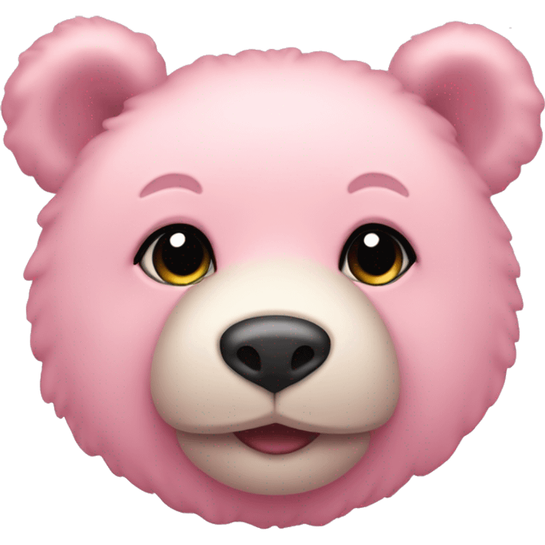 pastel pink teddy bear emoji