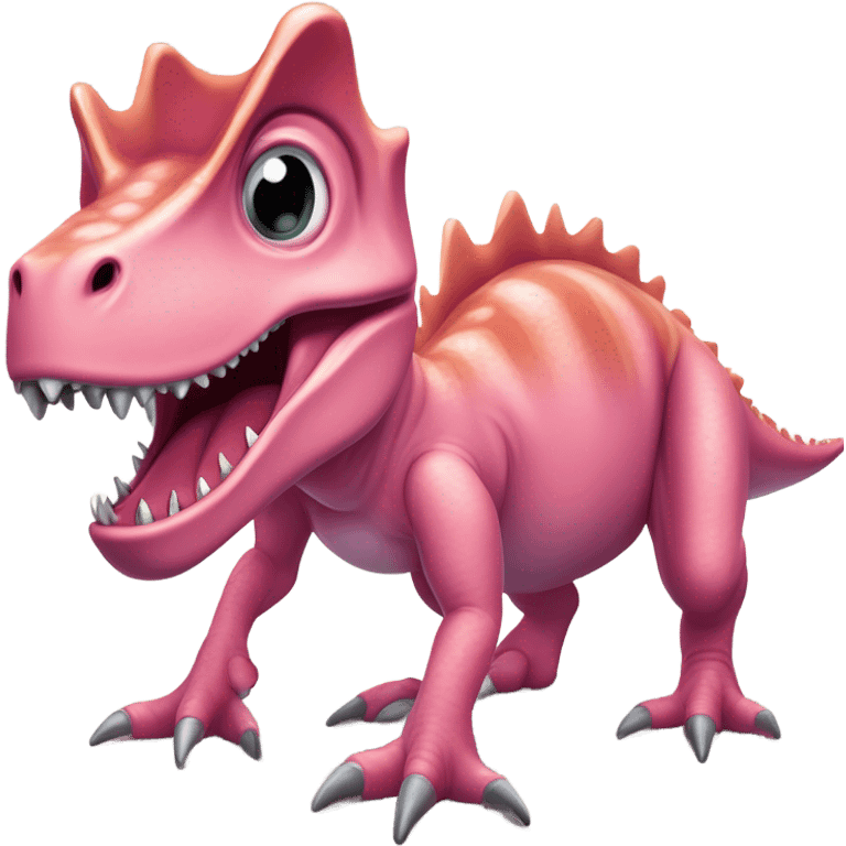 Dinosaurio rosa  emoji