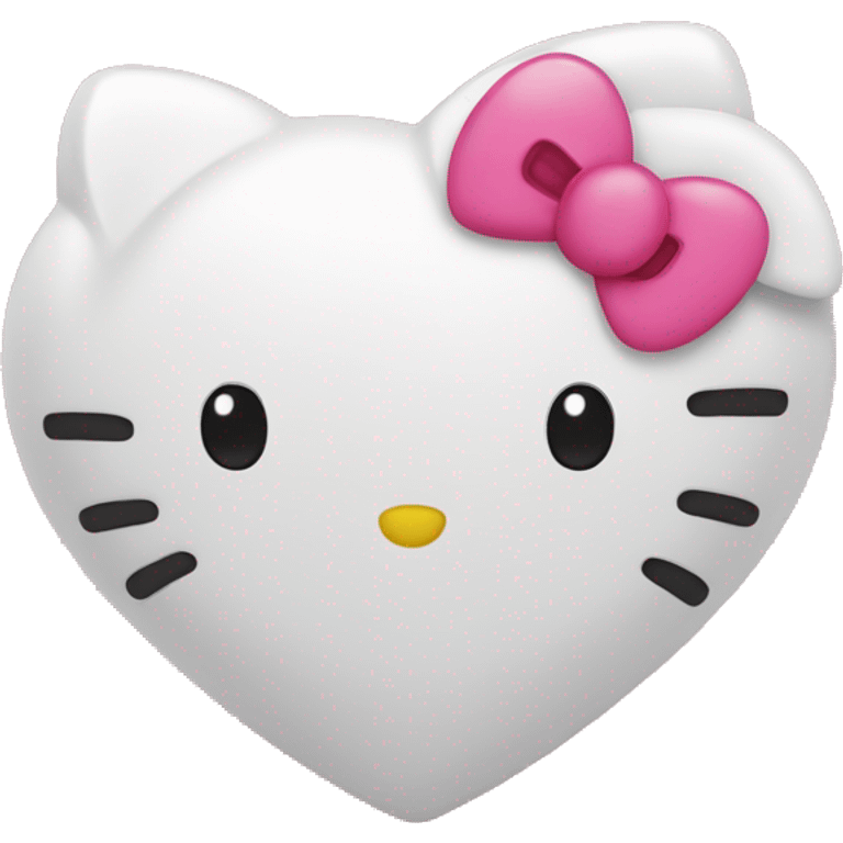 Hello kitty heart emoji