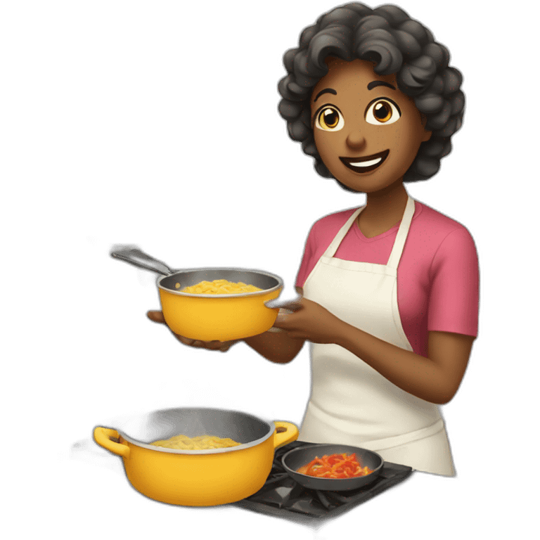 Mom cooking emoji