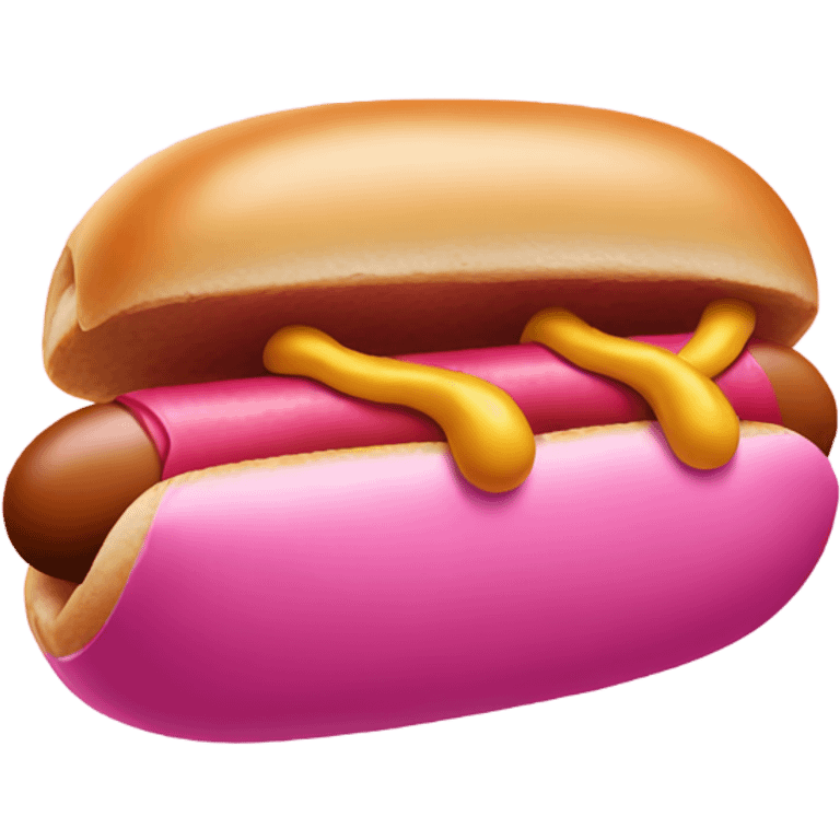 pink hotdog emoji