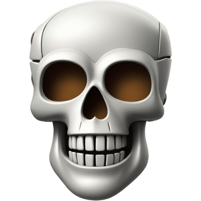 robot skull with a cigar emoji