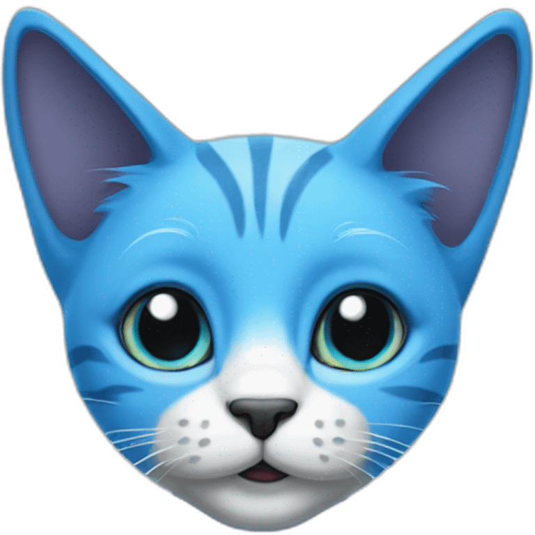 blue smurf cat emoji