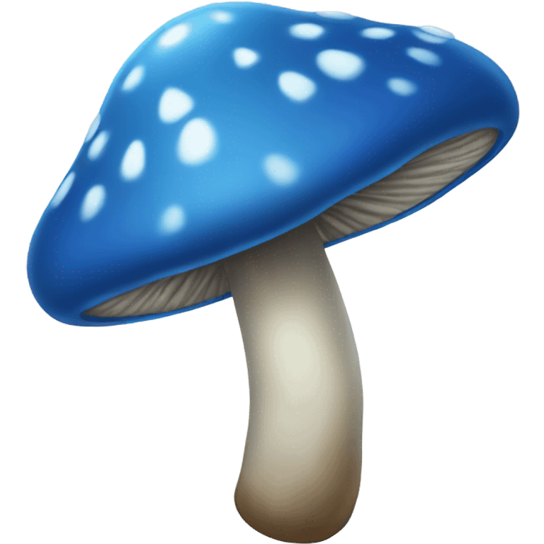 Blue mushroom emoji