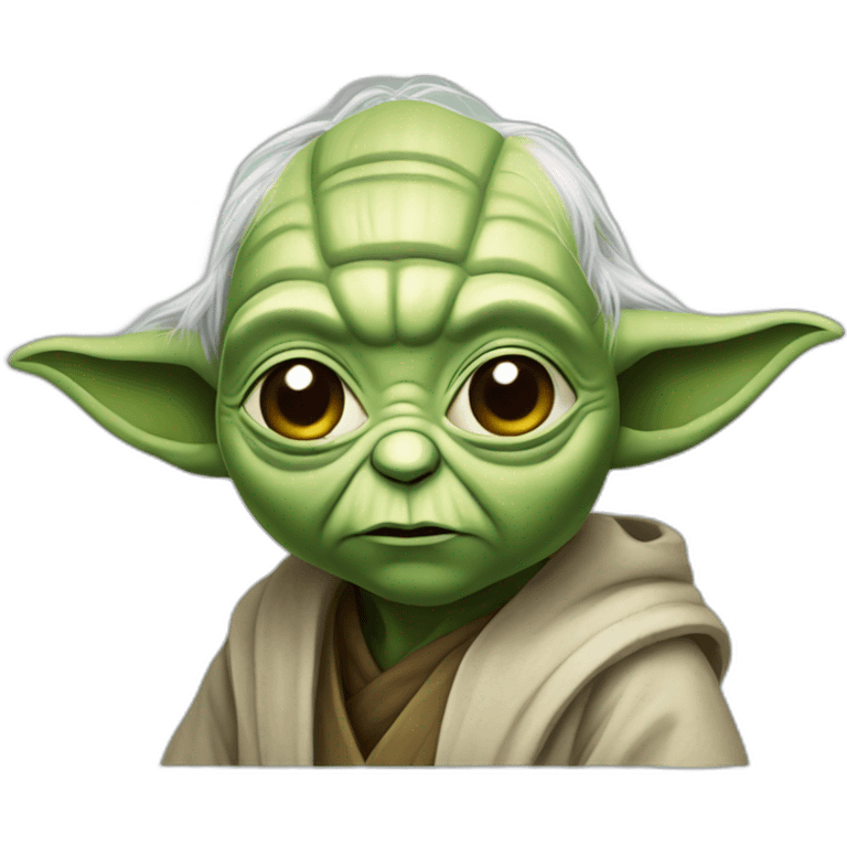 Yoda qui pleure emoji