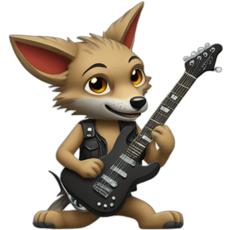 Jackal playing rocker league emoji