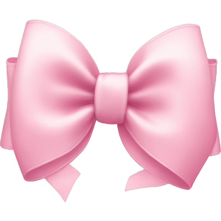 Pastel pink cute bow emoji