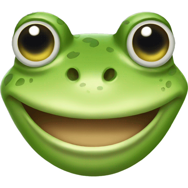 Frog smirking emoji