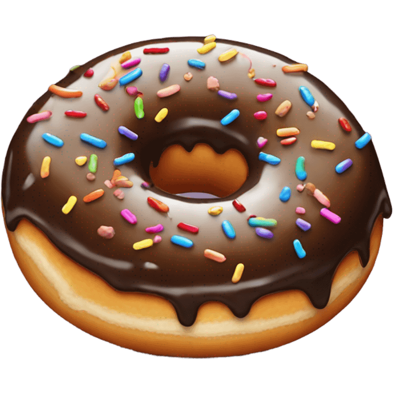 brown donat emoji