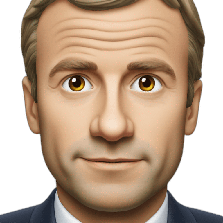 Une pomme émanuel macron emoji