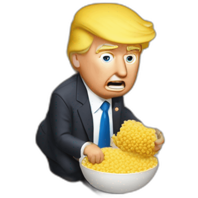 Trump qui mange du couscous emoji