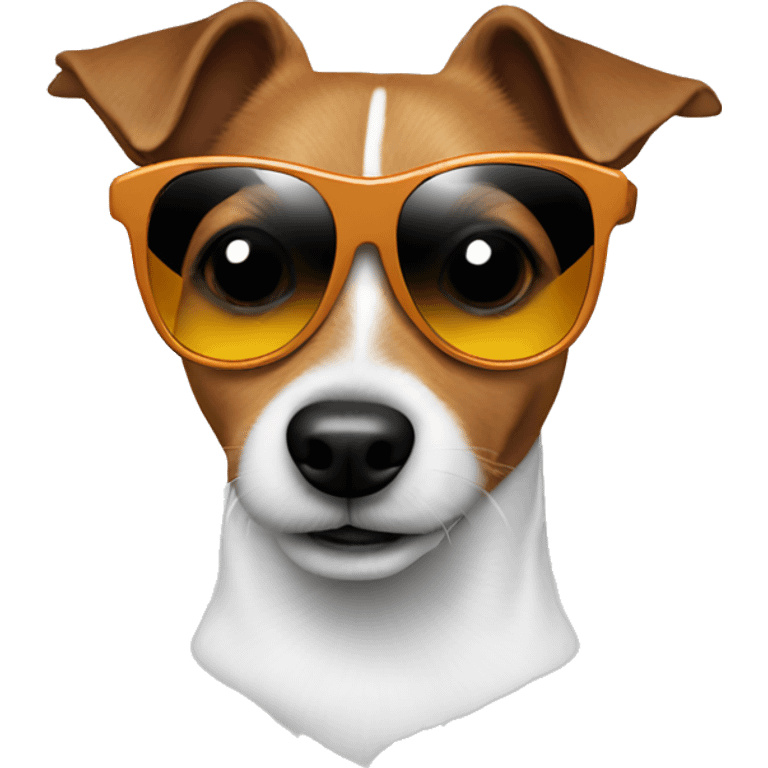 Jack russel with sunglasses  emoji