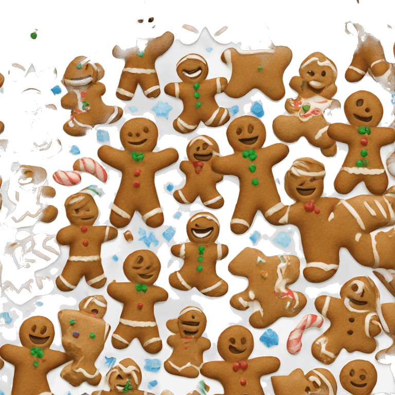 New Year's gingerbread emoji