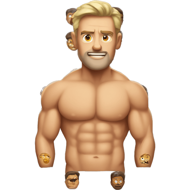 muscular Australian dad emoji