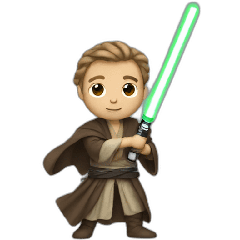 jedi with lightsaber emoji