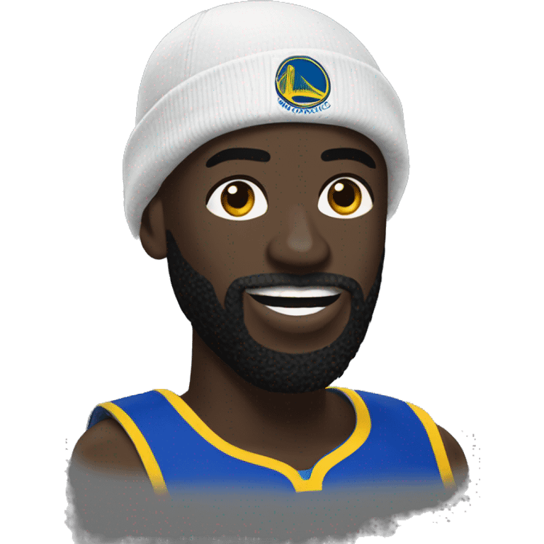 Draymond green with beard in gloves emoji