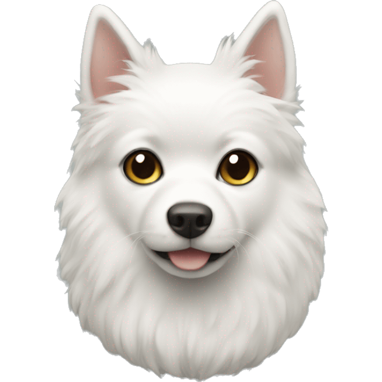 White Pomeran  emoji