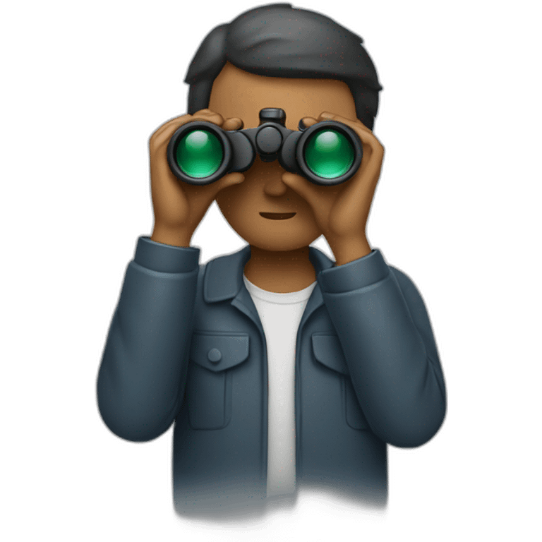 Man with Binoculars emoji